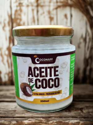 Aceite de coco 250ml Aceite de Coco Prensado en Frío Ecuador