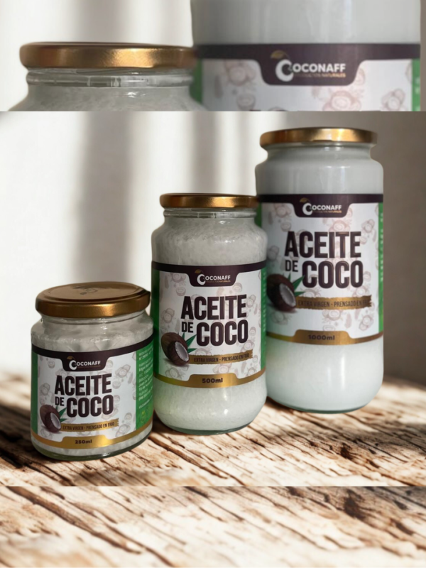 Aceite de Coco 500ml – Prensado en Frío, 100% natural